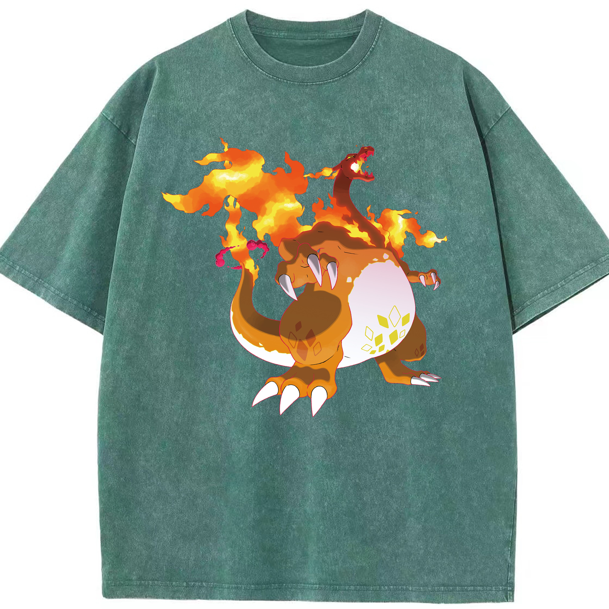 （画像用） ポケットモンスター Pokémon 綿100% ヴィンテージ風 半袖Tシャツ（フロントプリント）